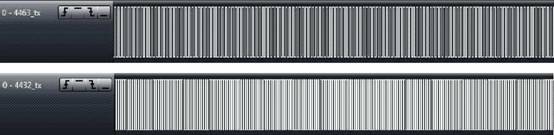 433MHz 、1.2Kbps、 30KHz 頻偏下的 RF4463 接收波形